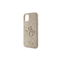 Guess GUHCN61HG4SGD case for iPhone 11 / Xr - gold Glitter Script Big 4G