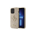 Guess GUHCP13XHG4SGD case for iPhone 13 Pro Max 6.7" - gold Glitter Script Big 4G