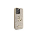 Guess GUHCP13XHG4SGD case for iPhone 13 Pro Max 6.7" - gold Glitter Script Big 4G