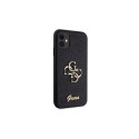 Guess GUHCN61HG4SGK case for iPhone 11 / Xr - black Glitter Script Big 4G