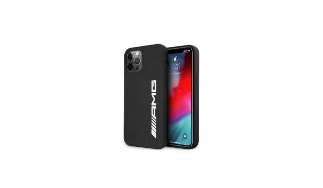 AMG Silicone Big Logo case for iPhone 12 Pro Max - black