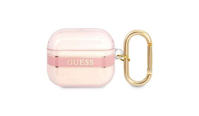 Guess GUA3HHTSP AirPods 3 cover pink/pink Strap Collection
