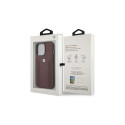 Etui BMW BMHCP13LRSPPR iPhone 13 Pro/13 6,1" czerwony/red hardcase Leather Curve Perforate