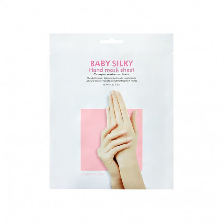 Holika Holika Pehmendav kätemask Baby Silky Hand Mask Sheet