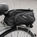 Wozinsky Bicycle Bike Pannier Bag Rear Trunk Bag with Shoulder Strap 9L black (WBB22BK)