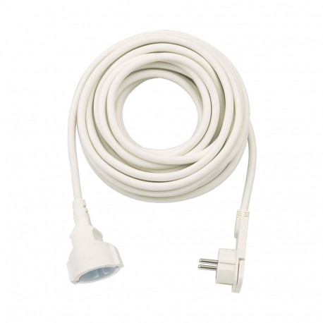 Brennenstuhl extension cable, 1x angled flat plug (white, 10 meters)