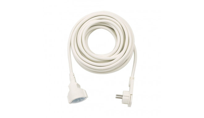 Brennenstuhl extension cable, 1x angled flat plug (white, 10 meters)
