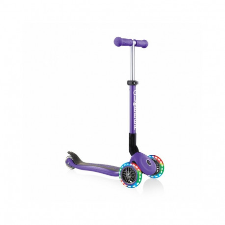 Globber | Junior Scooter | Purple | Scooter Junior Foldable Fantasy Lights | 437-103