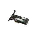Axagon PCIe 3.0 x4 controller - NVMe M-key + SATA B-key (PCEM2-D)