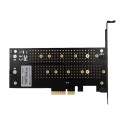 Axagon PCIe 3.0 x4 controller - NVMe M-key + SATA B-key (PCEM2-D)