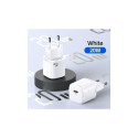 USAMS Charger 1xUSB-C T36 mini 20W(only head) PD3.0 Fast Charging white CC124TC02 (US-CC124)