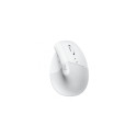 Wireless ergonomic mouse Logitech Lift, White