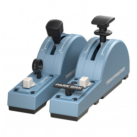 Thrustmaster TCA Quadrant Add-On Airbus Edition must, sinine lennusimulaator PC