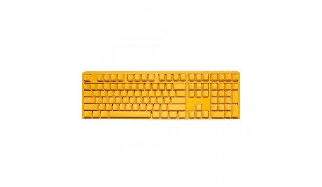Ducky One 3 klaviatuur mängimiseks USB QWERTY inglise kollane