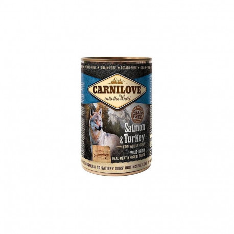 Carnilove Into the Wild lõhe ja kalkun - märg koeratoit - 400 g
