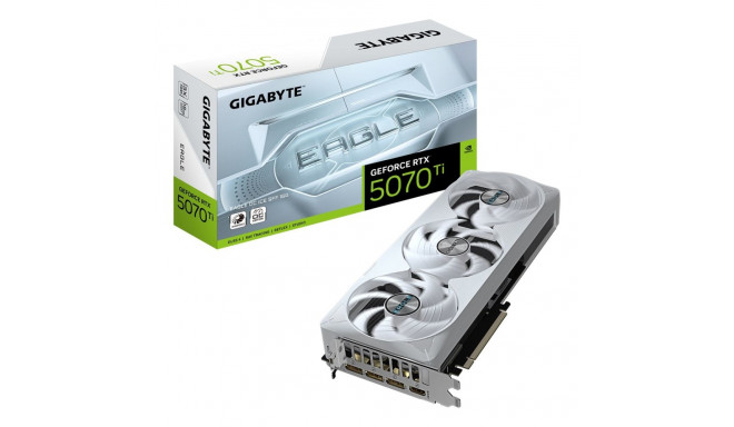 GIGABYTE GeForce RTX 5070 Ti EAGLE OC ICE SFF 16G Graphics Card - 16GB GDDR7, 256bit, PCI-E 5.0, 254