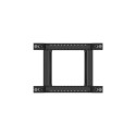 OPEN RACK 18U 600X800 BLACK LANBERG