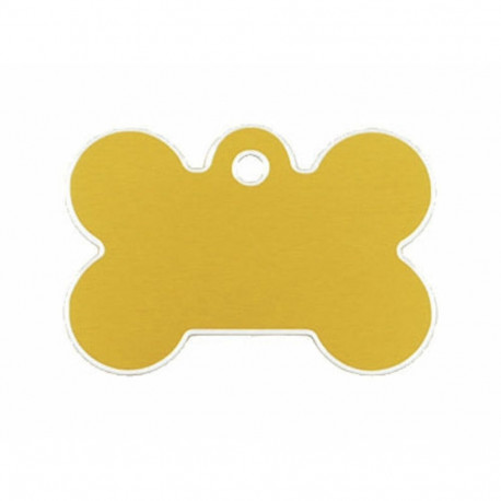 Identification plate for collar Imarc Bone Yellow Golden