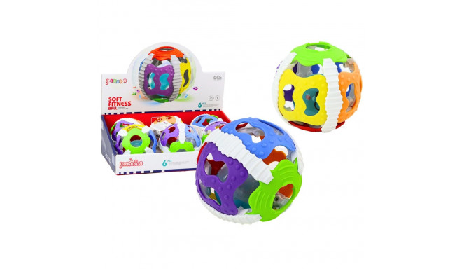 värviline kummist sensoorne pall imikutele valguse ja helidega