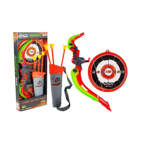 vibu koos sihtmärgiga + 3 iminapaga noolt roheline