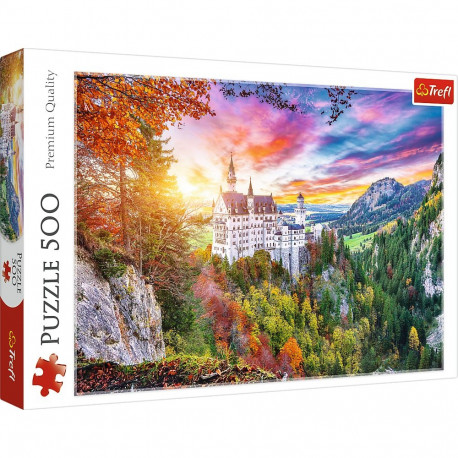 Puzzle - 500 - vaade Neuschwansteini lossile - Saksamaa - Trefl 37427