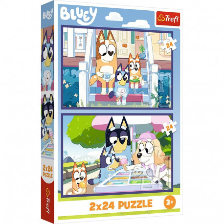 Puzzle - 2x24 - lõbus Bluey - Trefl 34446