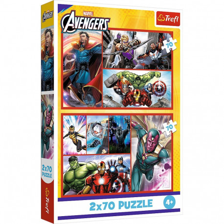 Puzzle - 2x70 - saa kangelaseks - Avengers - Trefl 34439