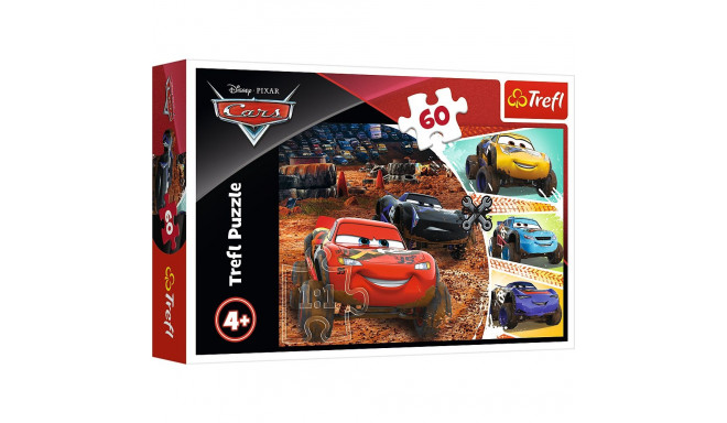 Puzzle - 60 - Zygzak McQueen z przyjaciółmi - Disney Cars 3 17327