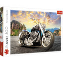 Puzzle 500 el. Czarny motocykl 37384