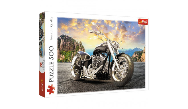 Puzzle - 500 - must mootorratas - Trefl 37384