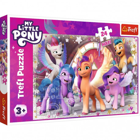 Puzzle - 24 Maxi - rõõmus ponipäev - My Little Pony - Trefl 14355