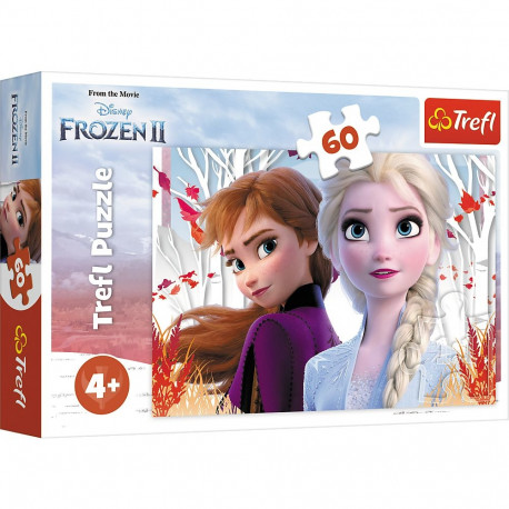 Puzzle 60 võlumaa Anna ja Elsa Frozen II Trefl 17333