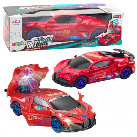 auto sportlik takistuseandur kuul led pöörlemine 360° tuled heli punane