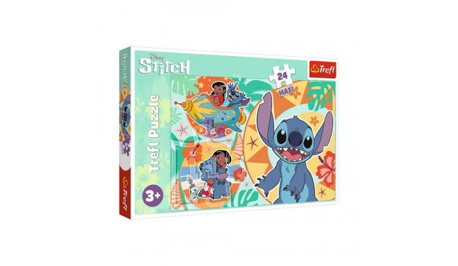 Puzzle - 24 Maxi - Wesoły dzień Lilo and Stitch - Disney Lilo and Stitch 14365