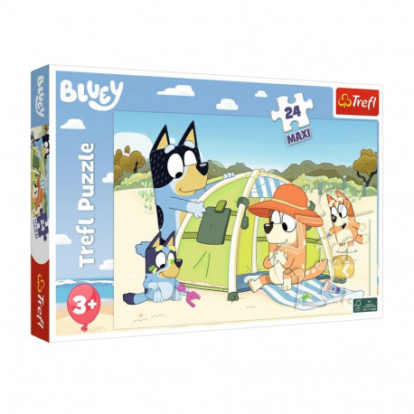 Puzzle - 24 Maxi - Wspaniały dzień Bluey Trefl 14357