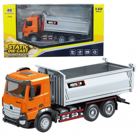 Huina metallist kallurauto oranž 1:50