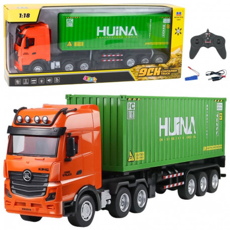 Huina roheline kaugjuhitav konteinerveok 1:18
