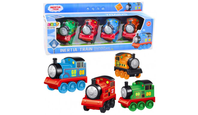 komplekt vedureid mootoriga rongid värvilised 4tk