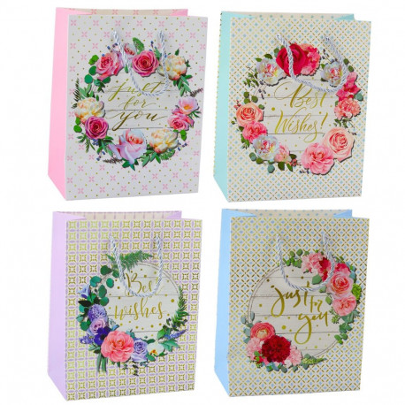 torba prezentowa mustrid lilled best wishes 23 x 18 x 10,5 cm