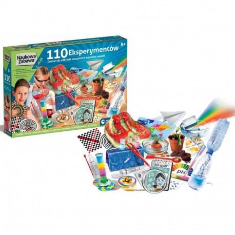 Naukowa Zabawa 110 Eksperymentów Język Polski Clementoni 50720