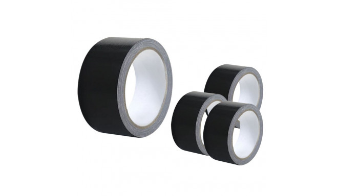 Taśma Tekstylna Wytrzymała Mocna Uniwersalna Czarna 48mm/54Y