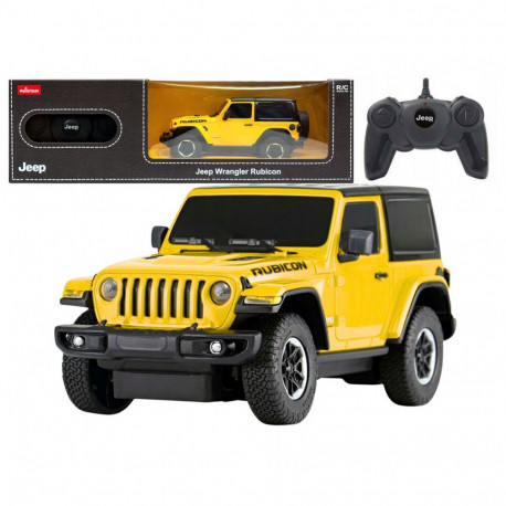 Auto JEEP Wrangler JL Rubicon Zdalnie Sterowany RC Rastar Żółty 1:24