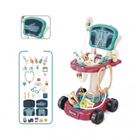 Arstikomplekt kärul ja laud EKG seadmetega