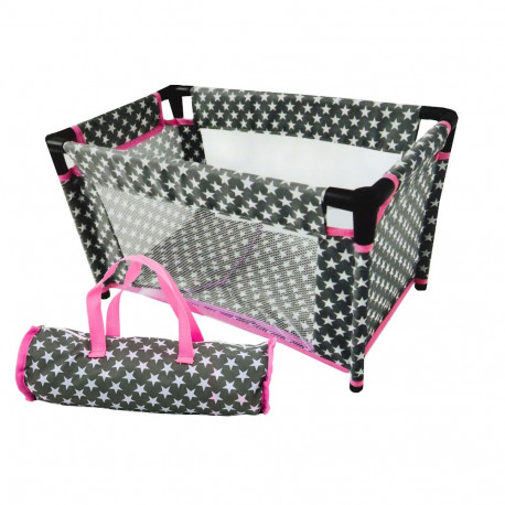 voodi tähtedega nukkudele Alice kott tekk padi hall roosa