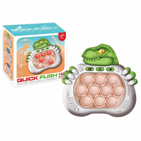 Gra Sensoryczna Dinozaur Pop It Na Baterie Światła Dźwięki Zielony