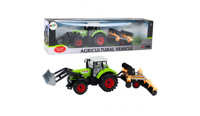 traktor rolniczy koparka z broną talerzową napęd roheline