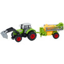 Traktor Rolniczy Koparka Z Opryskiwaczem Napęd Zielony