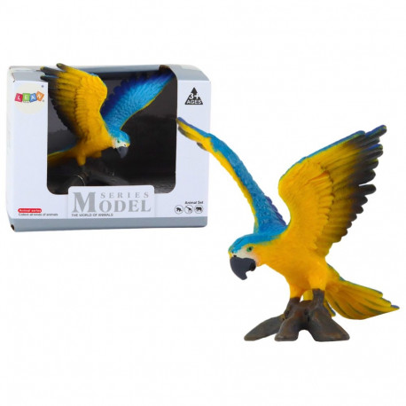 Figurka Papuga Ara Ararauna 7 cm Niebiesko-Żółta