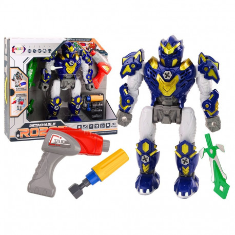 robot kokkupandav relv puur kruvikeeraja tuled heli tumesinine