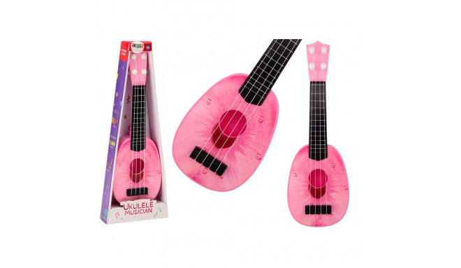 ukulele lastele mini kitarr 4 keelt virsiku motiiv kitarr roosa